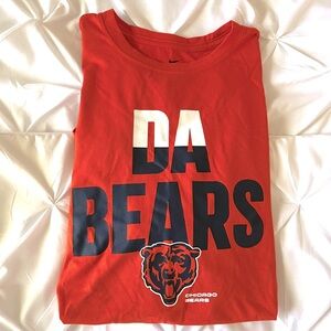 Chicago Bears Nike Dri-Fit Tee Shirt, Men’s Size Large, Excellent!